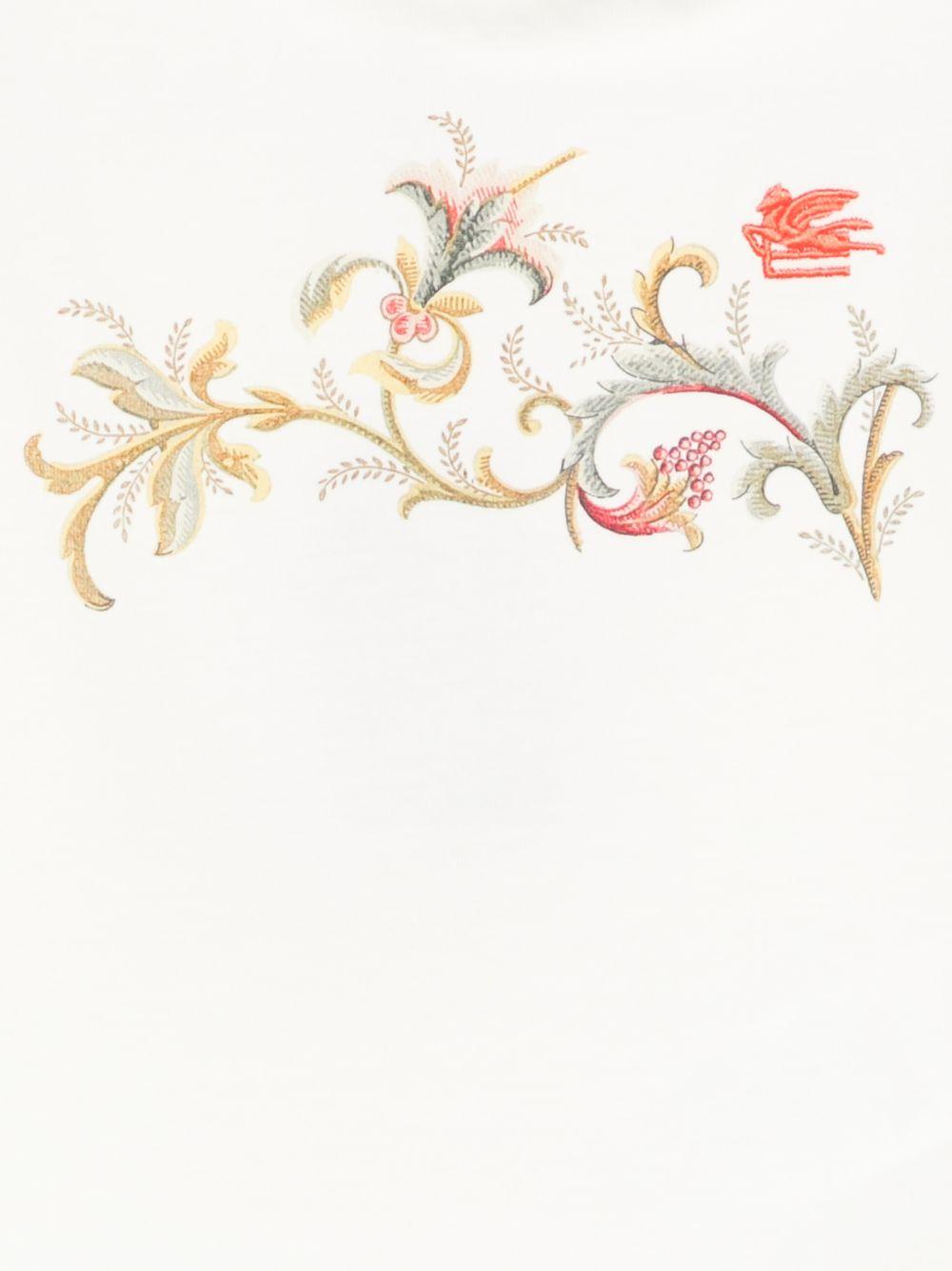 T-shirt in cotone con maniche a volant GY8031Z3672 105 ETRO KIDS