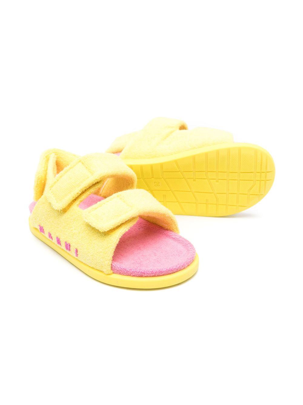 Sandali in spugna bicolor con strappi 79561 01 MARNI KIDS
