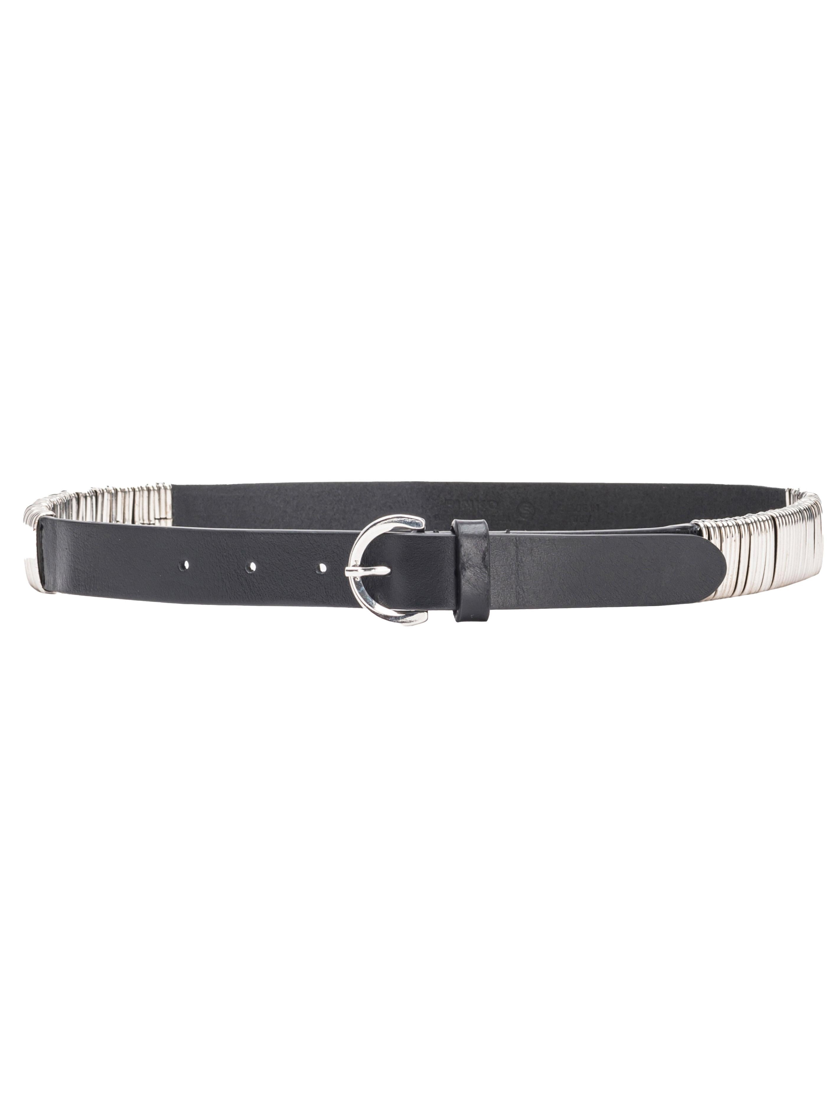 Cintura nera passanti in metallo 103420A1UC Z99N PINKO