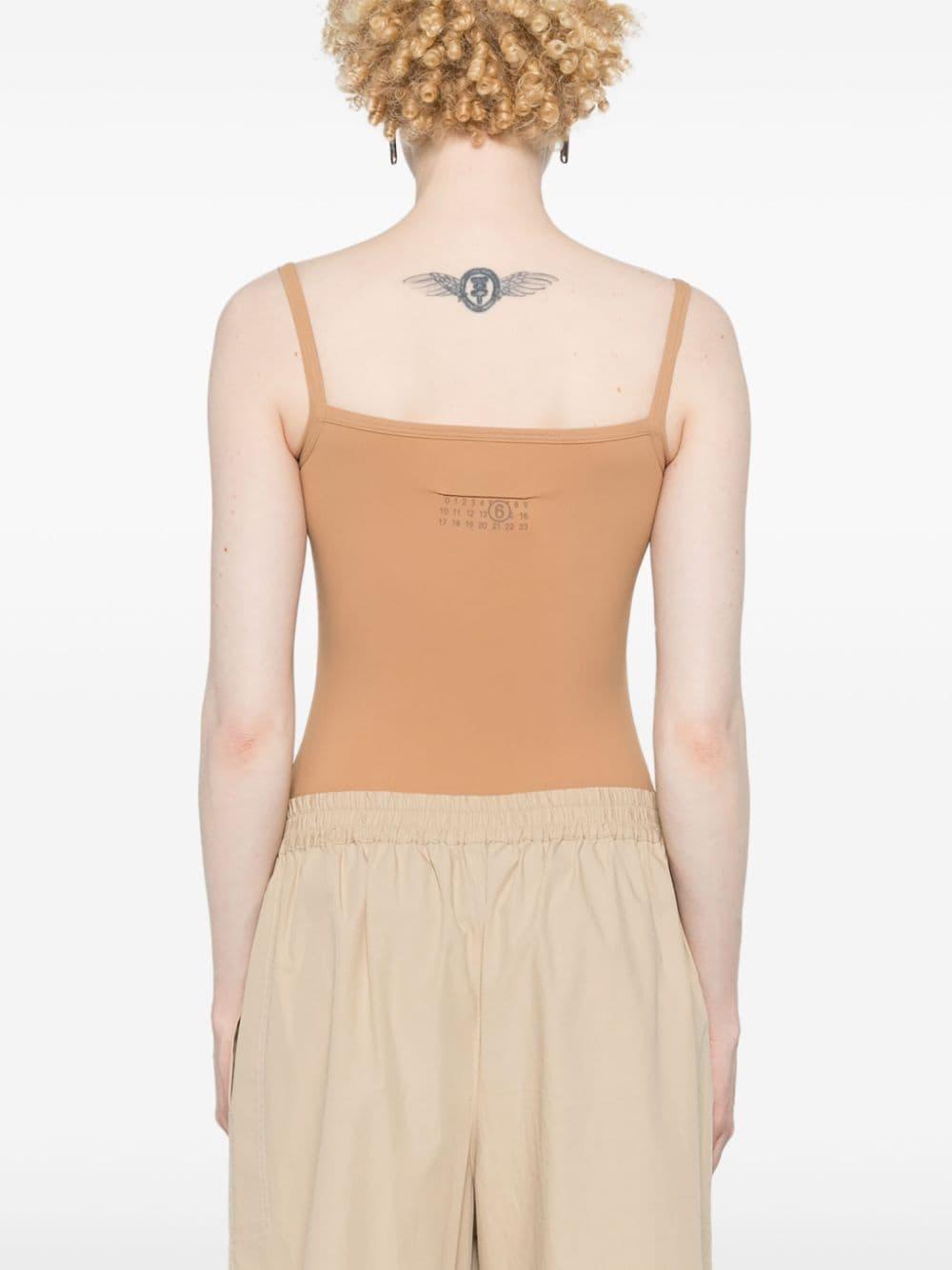 Body logo numerico retro caramello S52NA0060S24625 128 MM6 MAISON MARGIELA