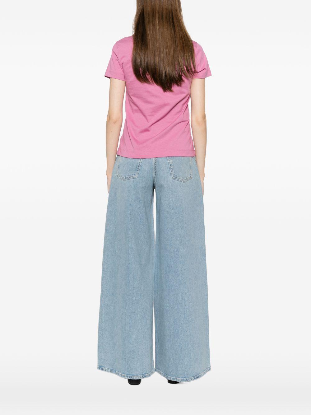 T-shirt girocollo in cotone 100355A339 Q48 PINKO