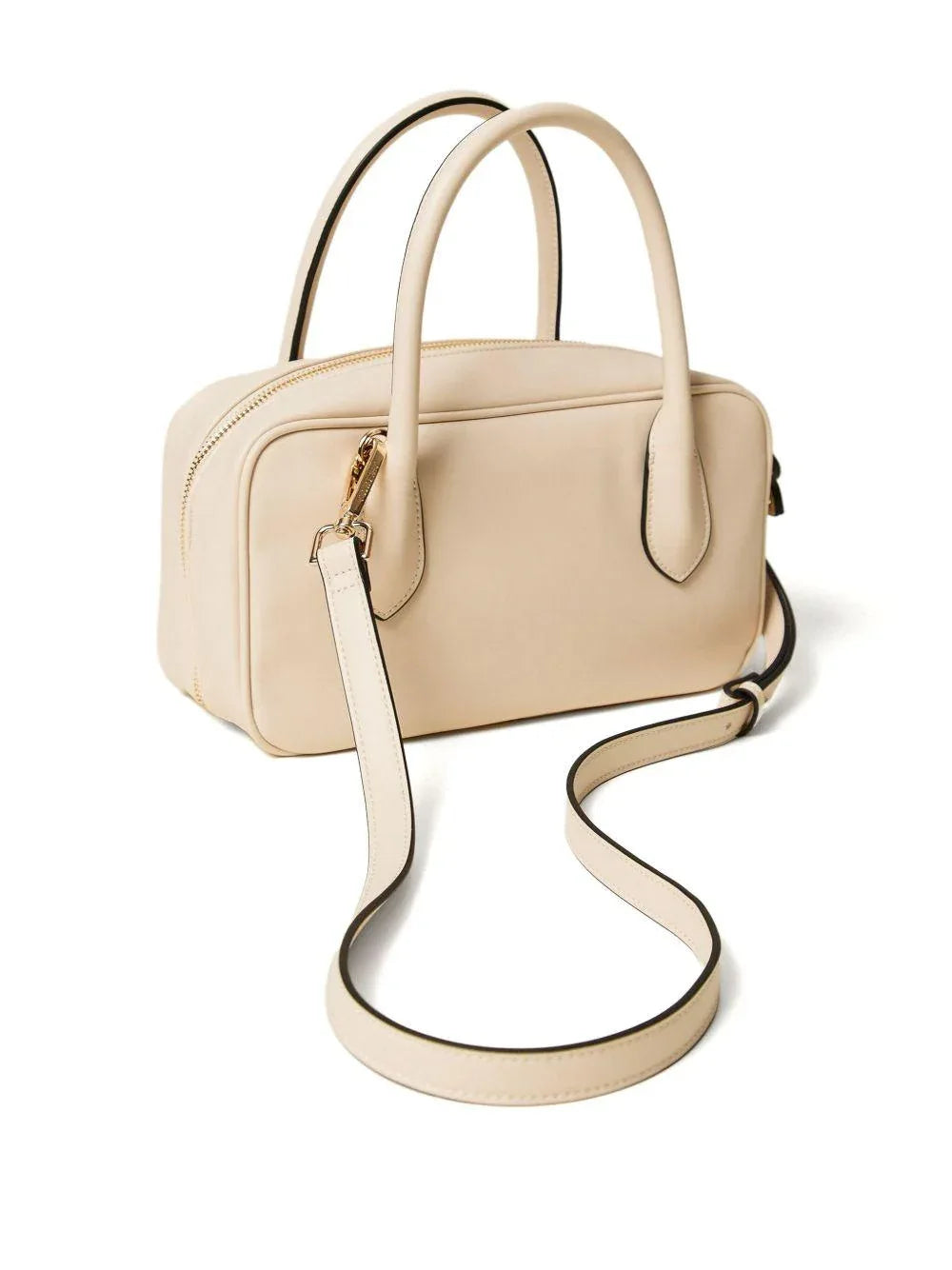 Borsa Tote Beige con Zip e Tracolla Rimovibile - Preludio Moda