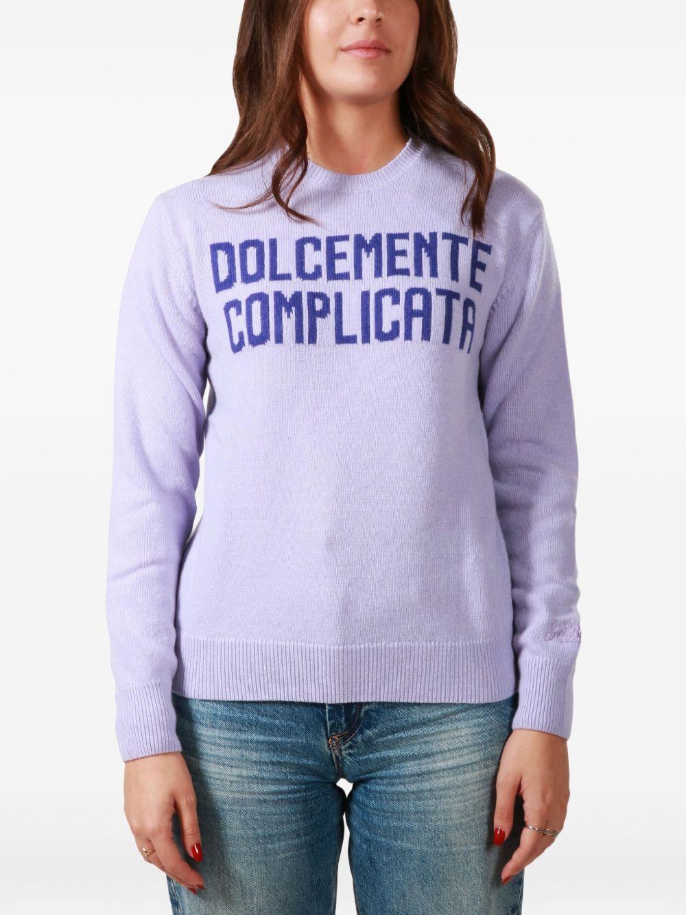 Maglione Lilla con Girocollo QUE0010 04311G MC2 SAINT BARTH