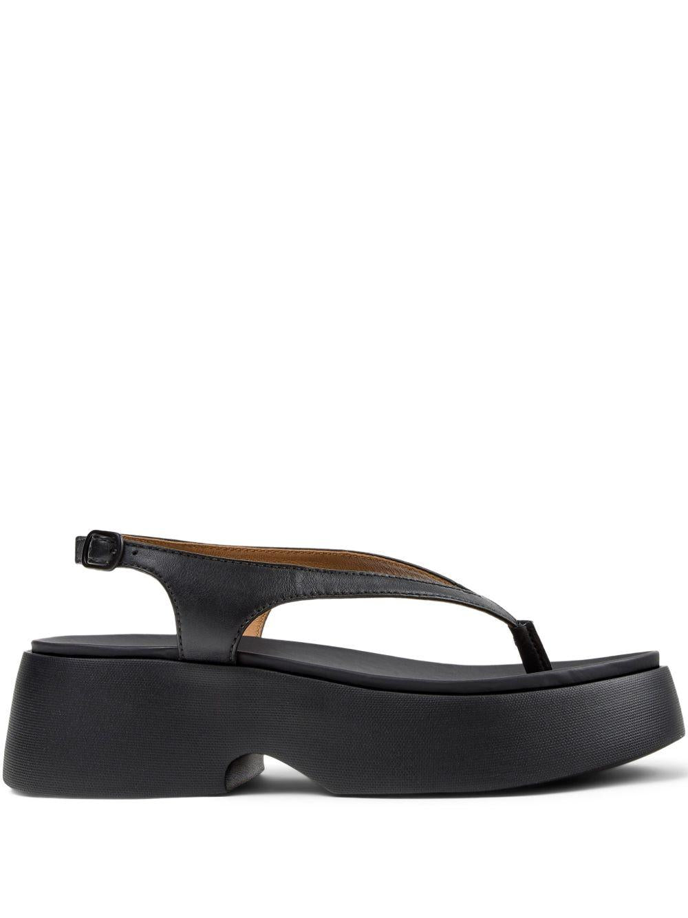 Sandali platform in pelle con cinturino alla caviglia K201859 001 CAMPER