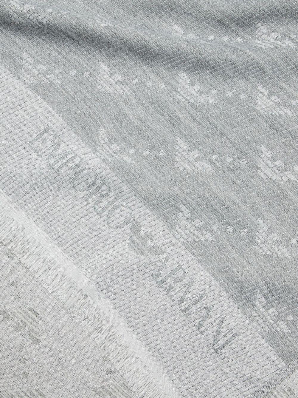 Strola grigio perla logo aquila all-over 6252094F310 00040 EMPORIO ARMANI
