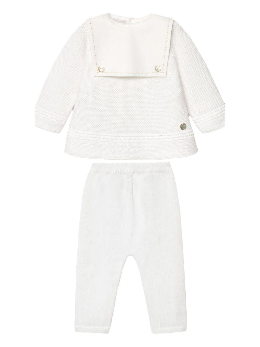Completo bianco in maglia (2pz) 103122712 01H82 PAZ RODRIGUEZ KIDS