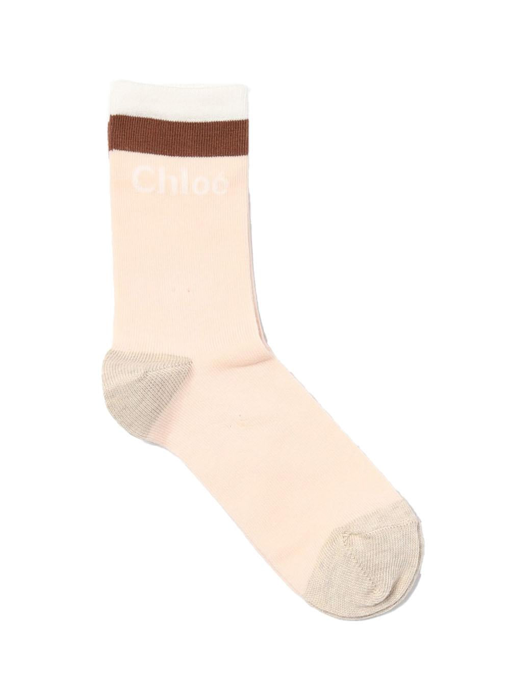 Calzini rosa cipra logati C20279 45K CHLOE KIDS