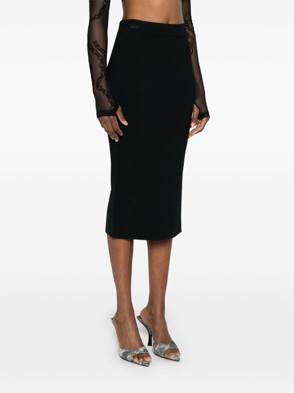 Gonna midi cut-out laterali