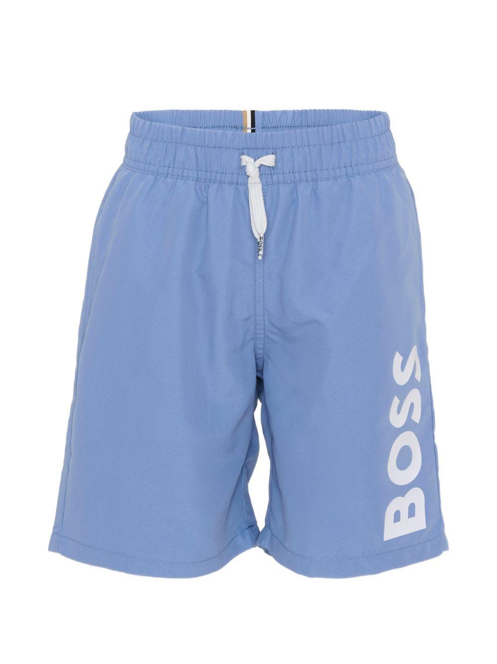 Boxer mare in poliestere con coulisse J53171 881 BOSS KIDSWEAR