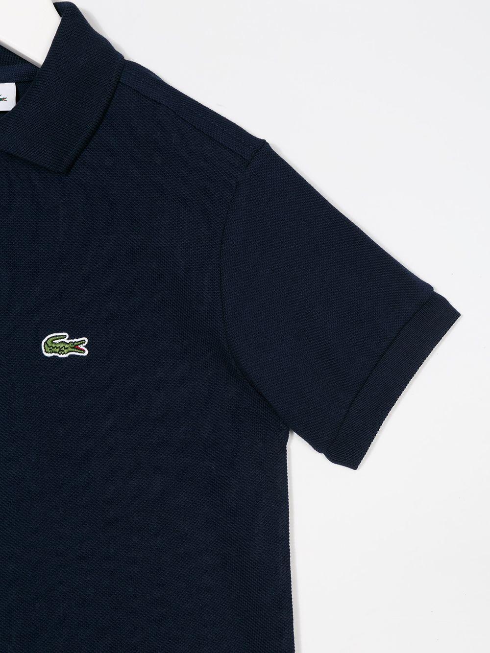 Polo blu logo ricamo PJ2909 166 LACOSTE KIDS