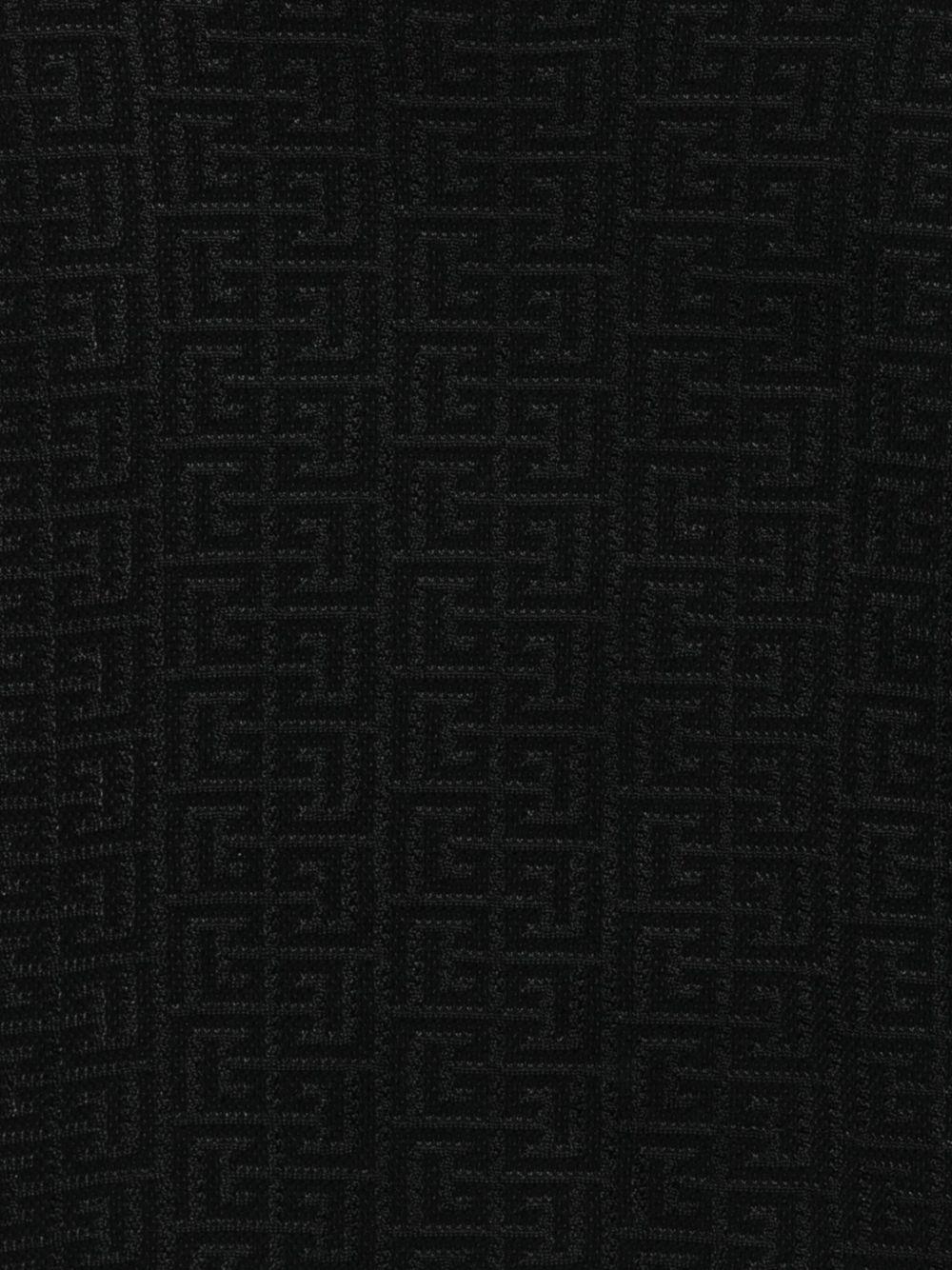 Maglione Nero con Monogramma BX9A20X0121 930 BALMAIN KIDS