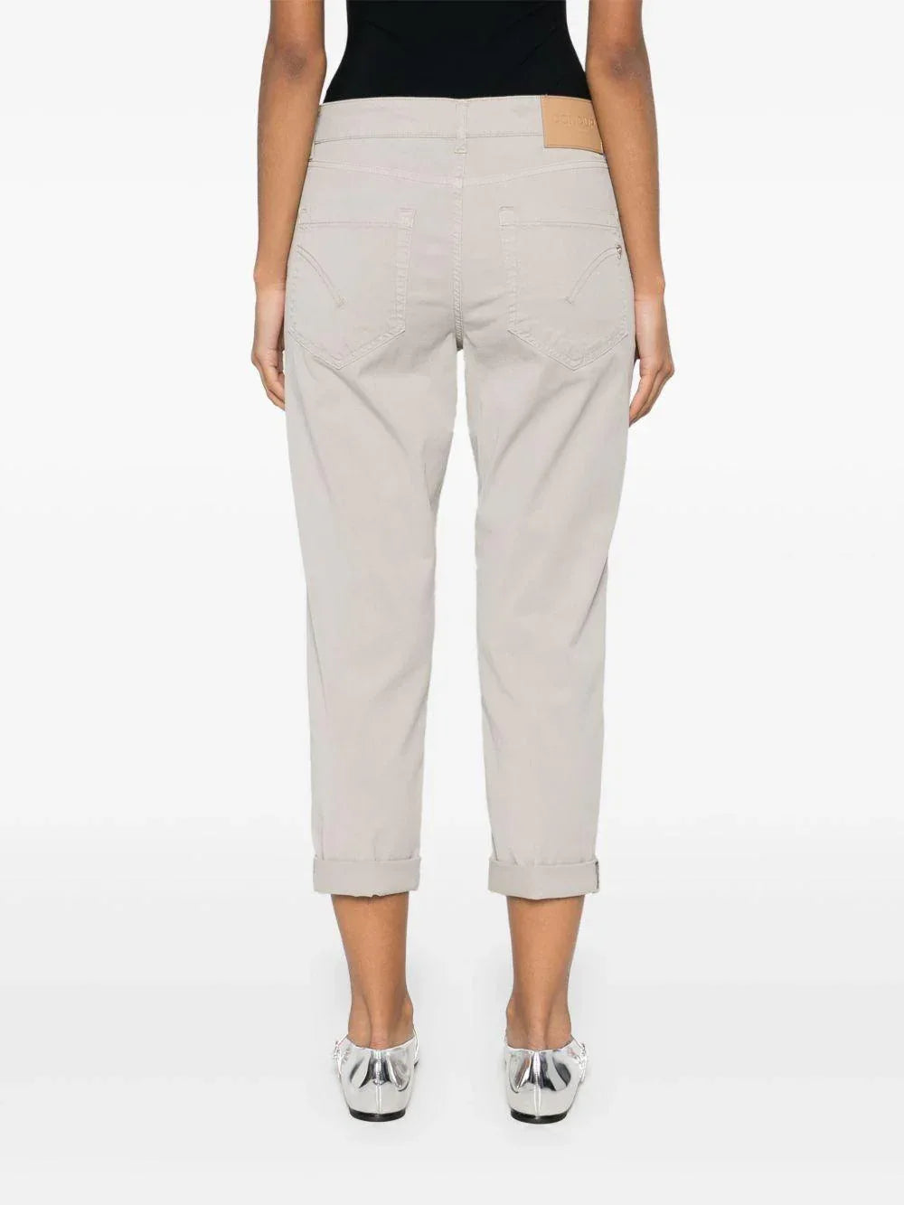 jeans Koons bottoni gioiello beige - Preludio Moda