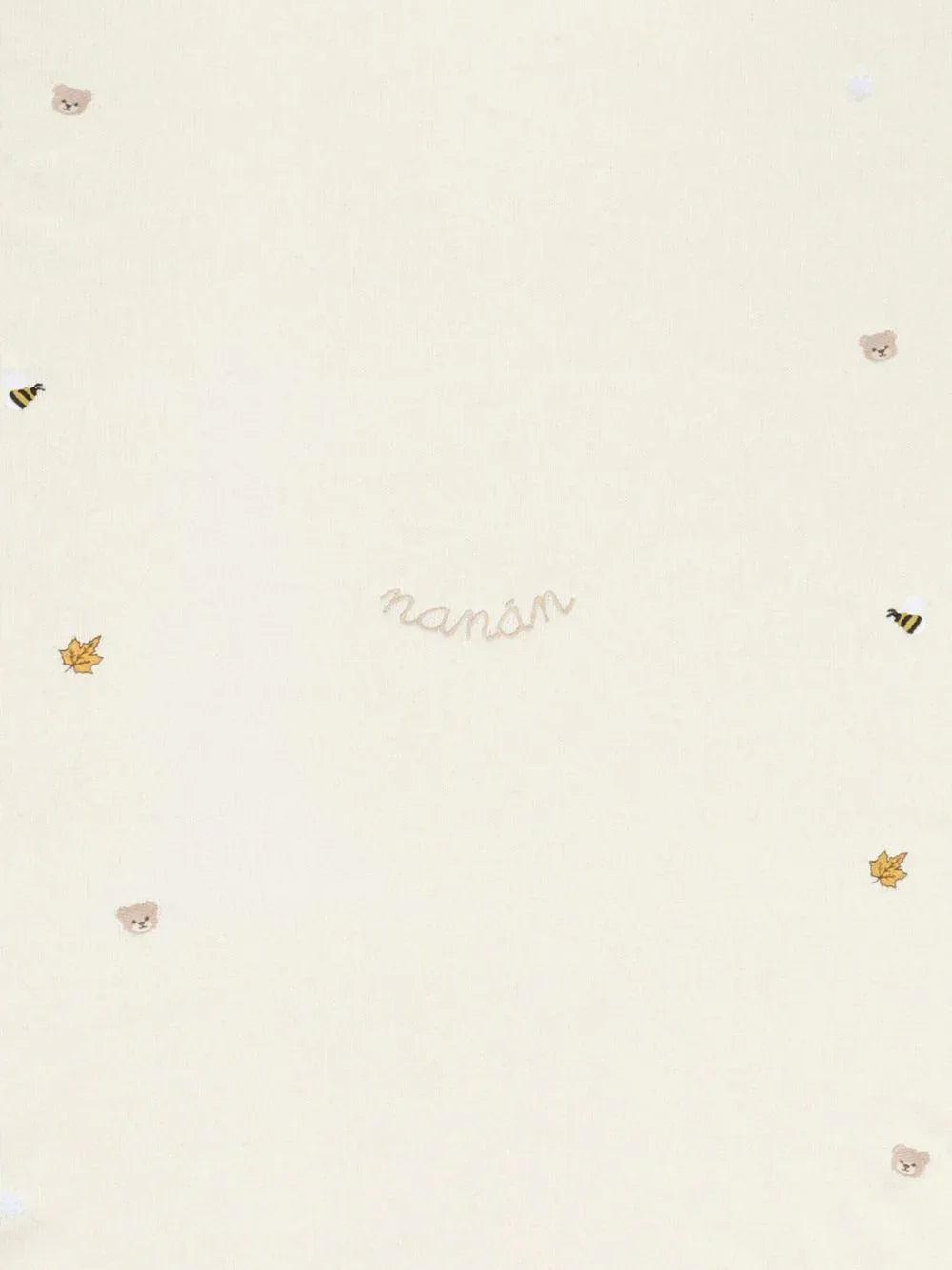 Coperta per Bambini Off-White con Logo Ricamato - Preludio Moda