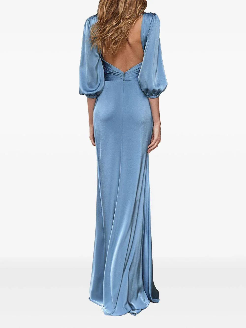 Abito NM22252 celeste raso - Preludio Moda