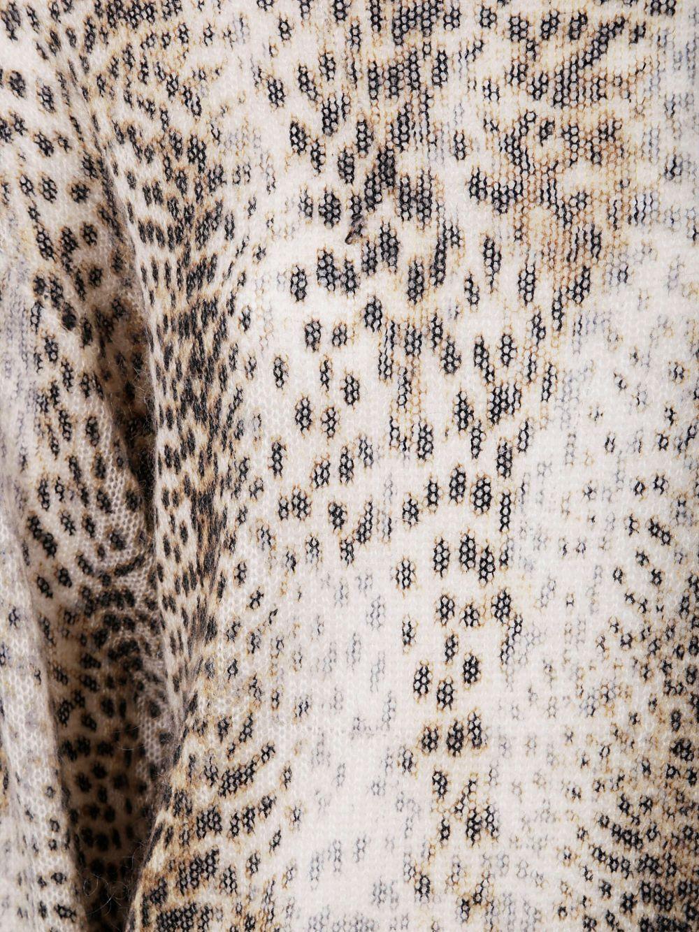 Maglione Marrone con Stampa leopardata - Preludio Moda