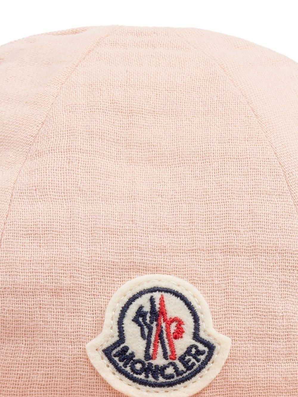 Cappello pescatore rosa tesa con ruches 9513B00009598AX 51V MONCLER KIDS