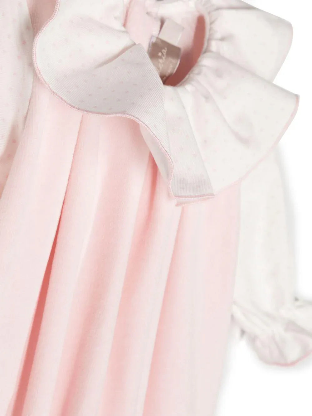 Tutina neonata rosa con dettaglio pois - Preludio Moda