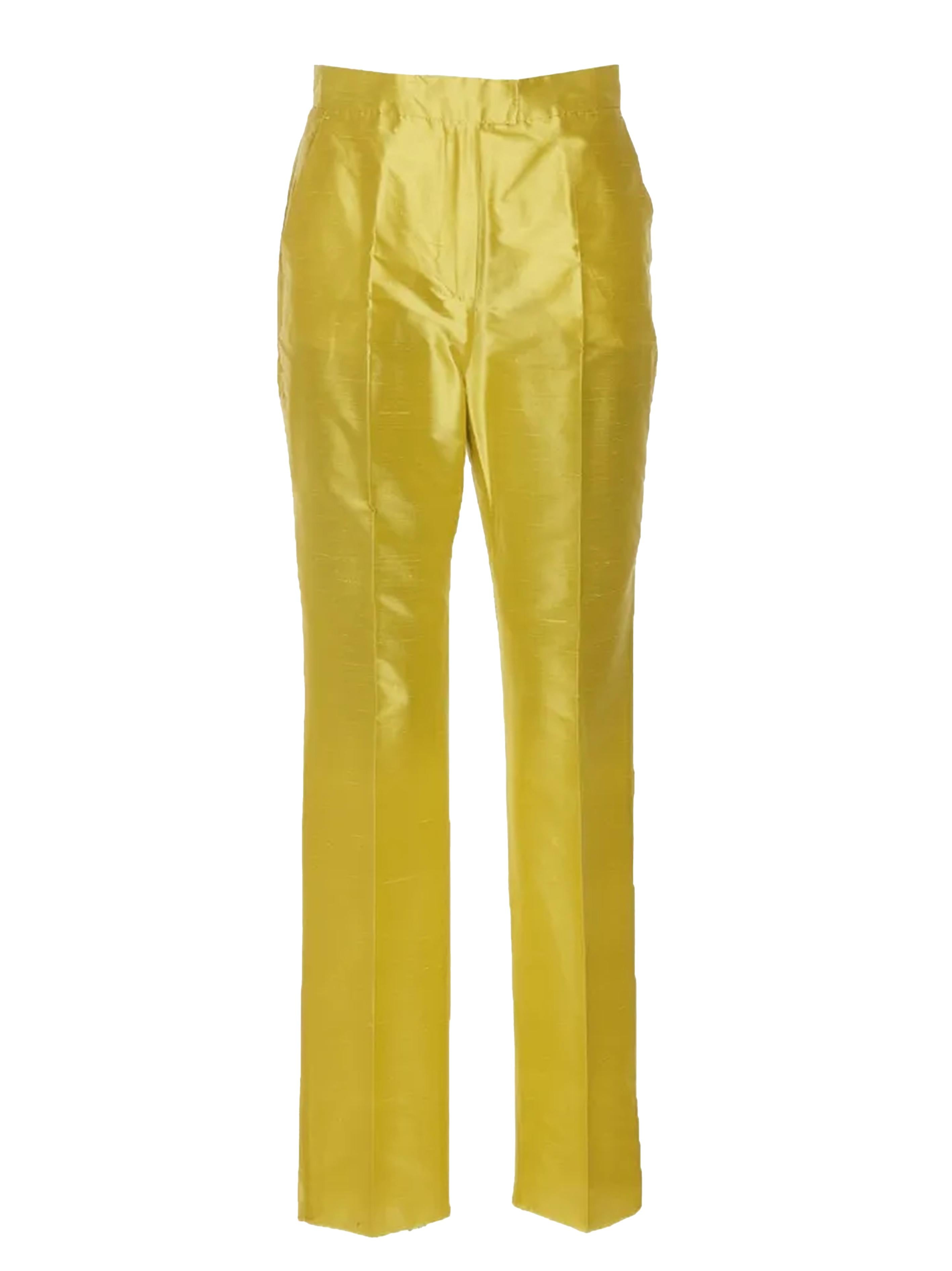 Pantalone vita alta cedro seta 2416131014600 001 MAX MARA STUDIO