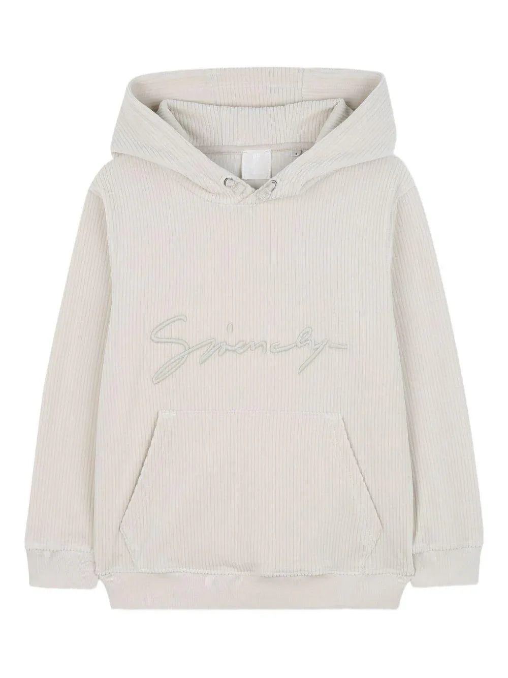 Felpa a Coste con Cappuccio e Logo Ricamato - Preludio Moda