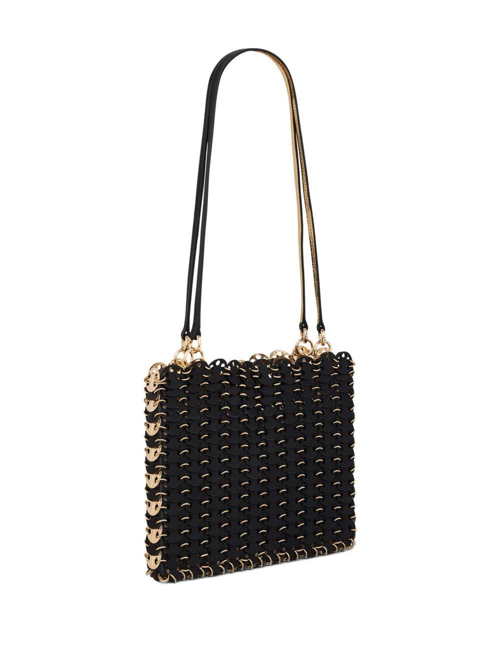 Borsa a spalla 1969 nera con catena 25ASS0506CLF258 M027 RABANNE