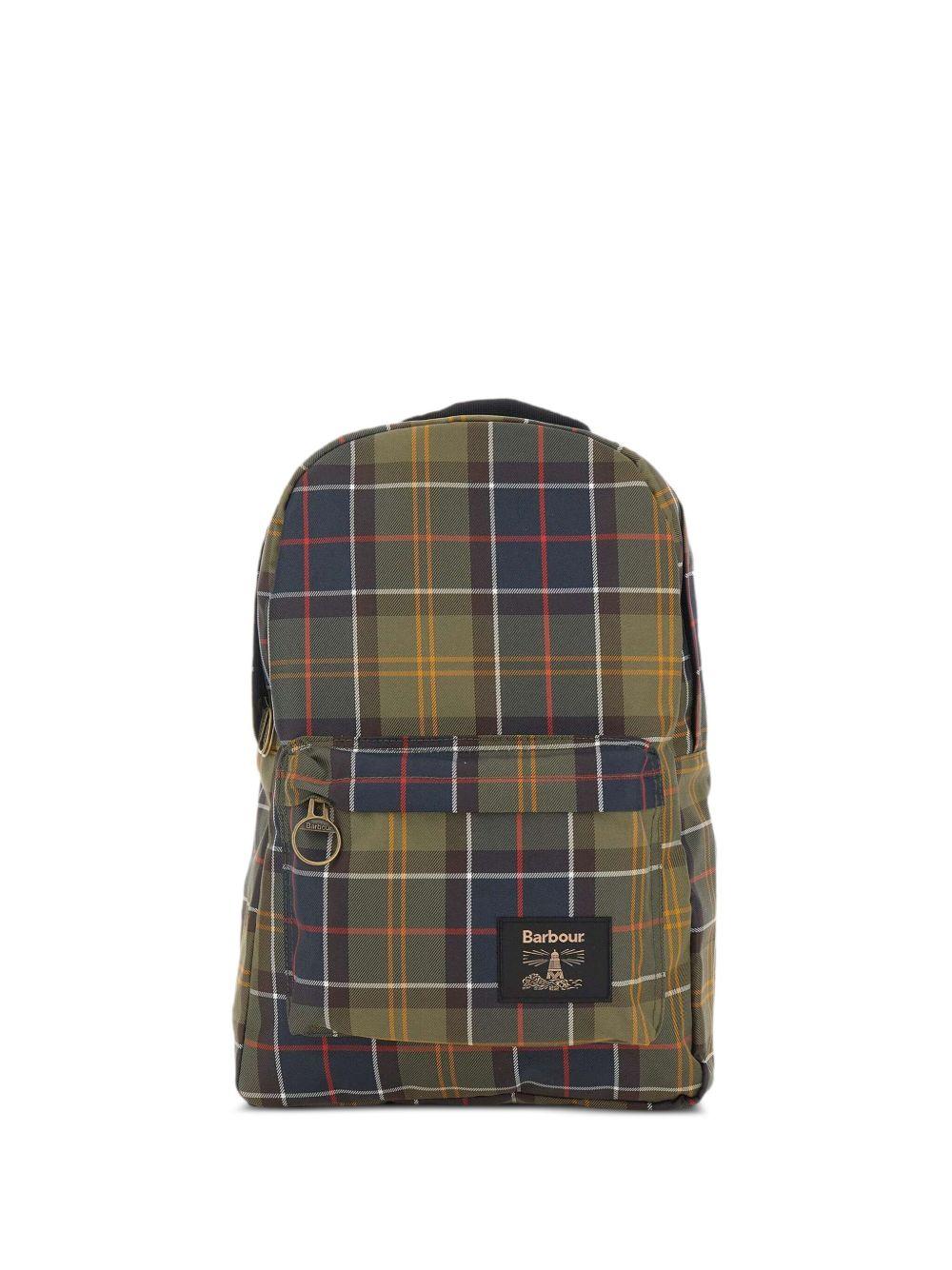 Zaino in poliestere tartan con spallacci imbottiti UBA0754 TN11 BARBOUR