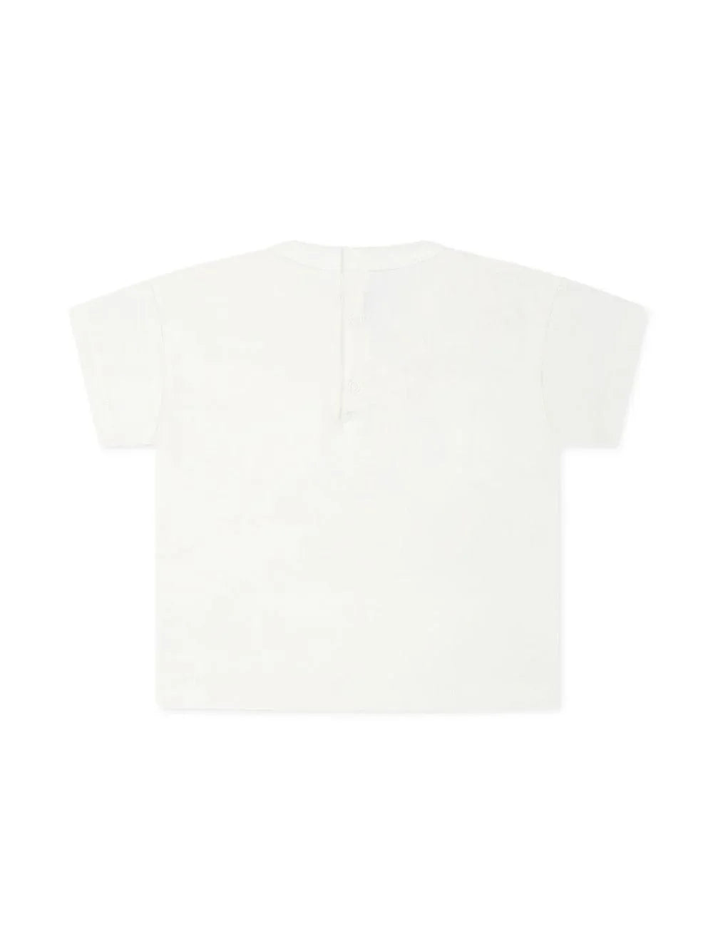 T-shirt bianca stampa delfini neonata - Preludio Moda