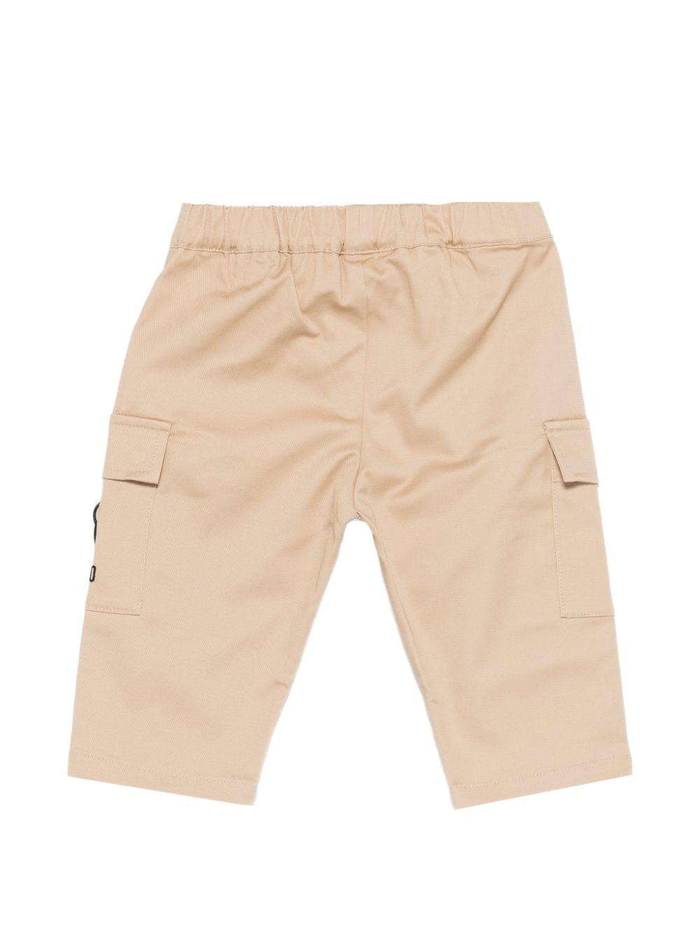 Pantaloni cargo con tasche applicate MUP05RLPA01 20829 MOSCHINO KIDS