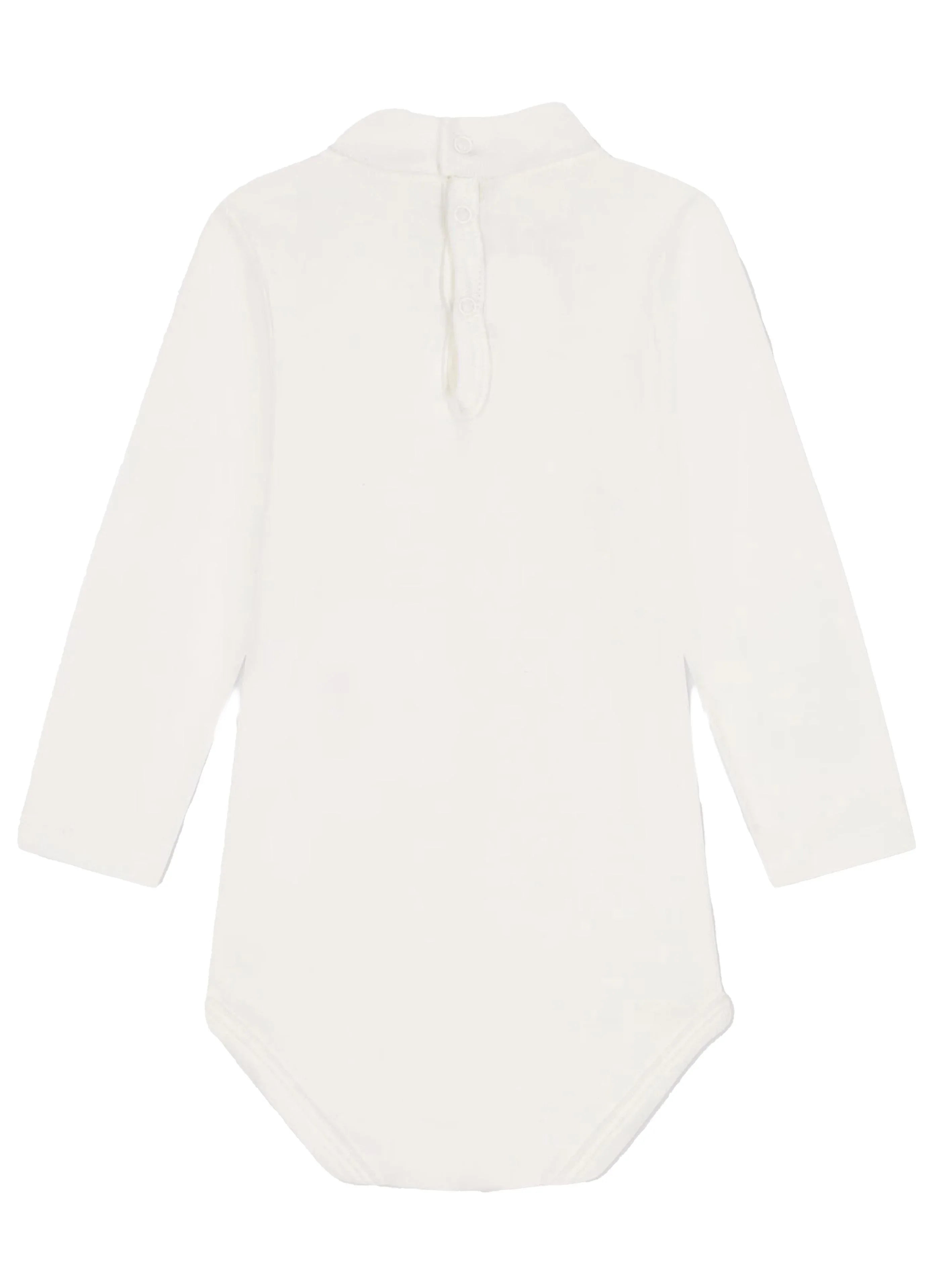 Body bianco a manica lunghe neonata - Preludio Moda