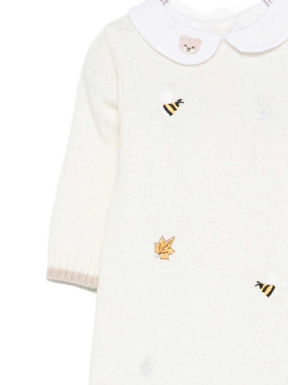 Tutina bianca con ricamo I250090 BIANCO NANAN KIDS