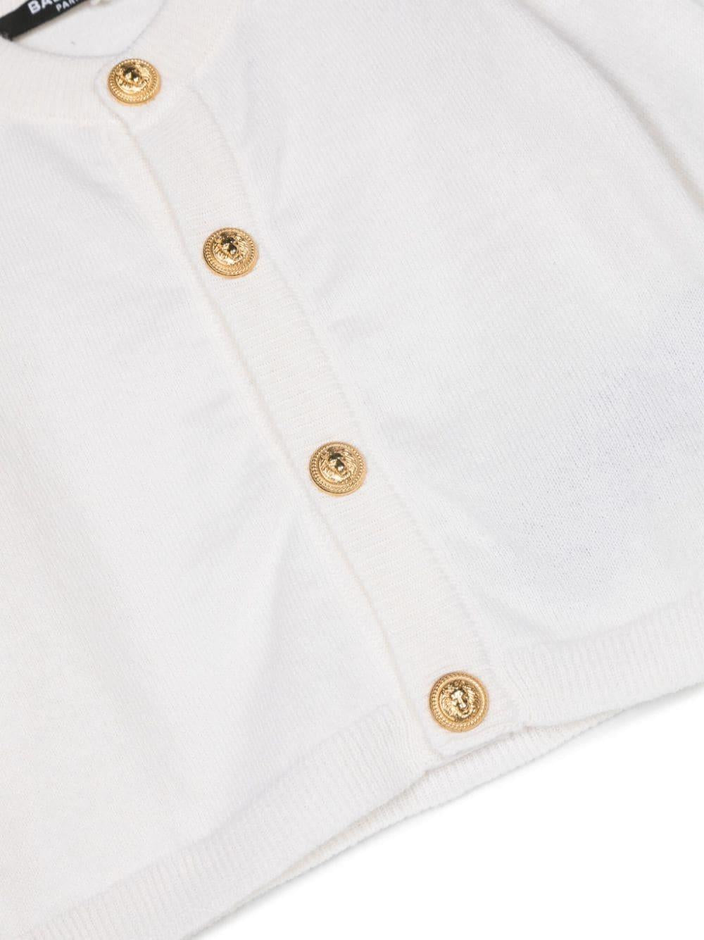 Cardigan Neonato Panna Lana