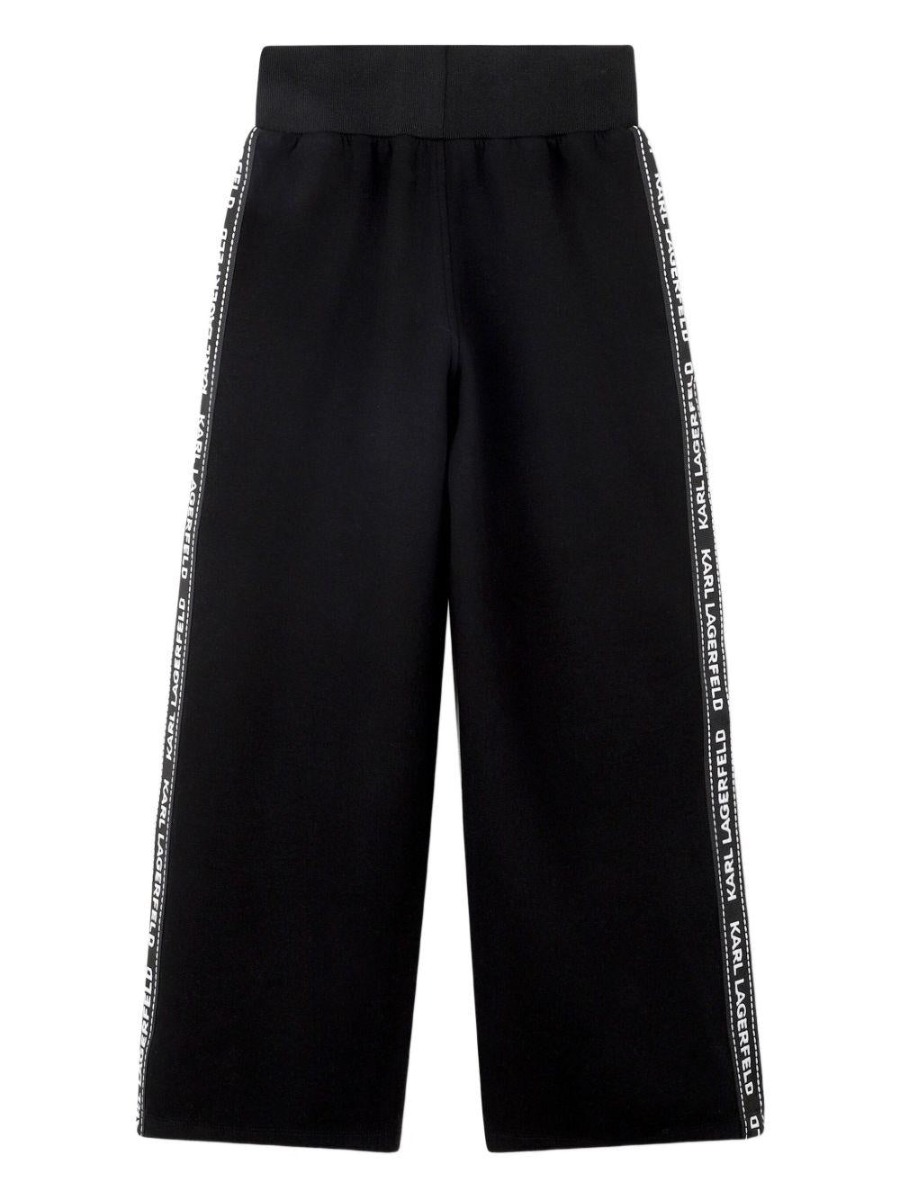 Pantaloni con Dettaglio a Righe e Vita Elasticizzata Z30597 09B KARL LAGERFELD KIDS