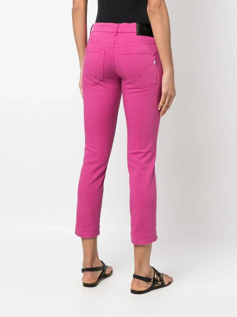 Pantalone denim fucsia slim fit - Preludio Moda