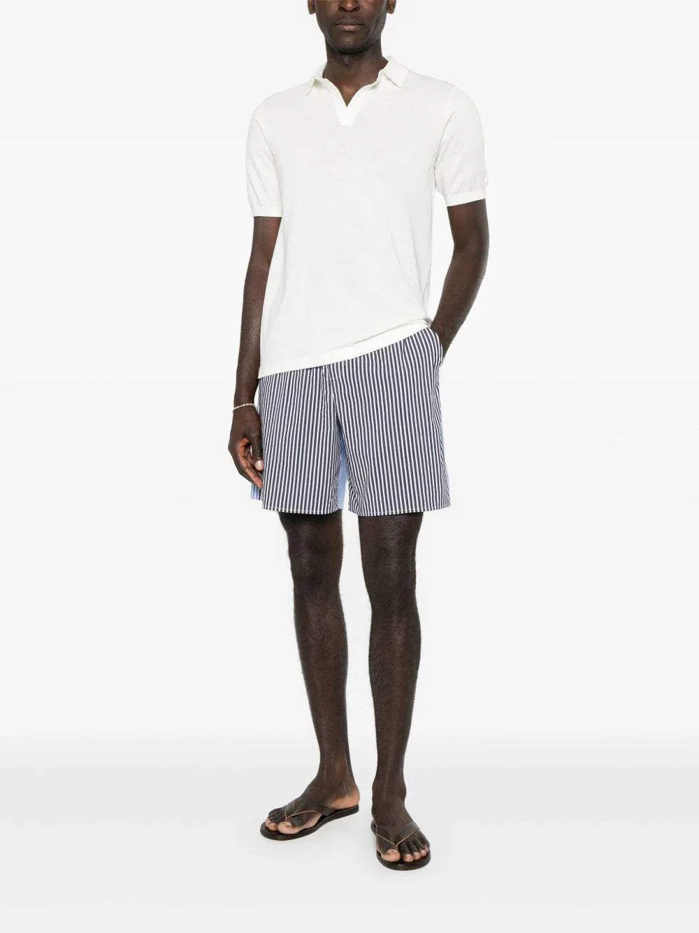 Polo Sloan in maglia bianca - Preludio Moda