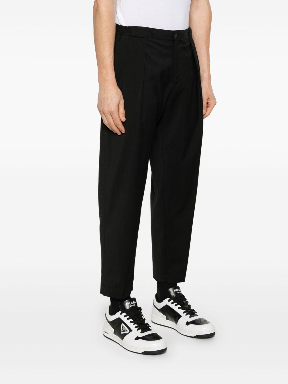 Pantalone Portobellos nero lana PORTOBELLOS325108 00010 BRIGLIA