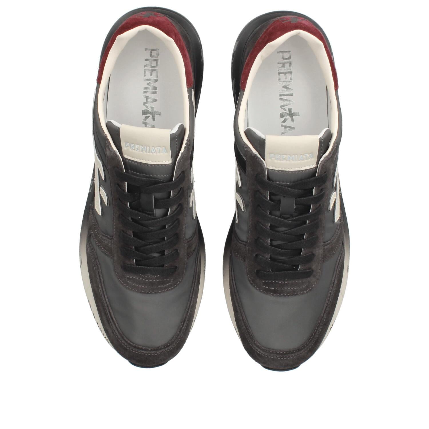 Sneakers Mick Nero con Dettagli Bianchi e Bordeaux MICK 7719 PREMIATA