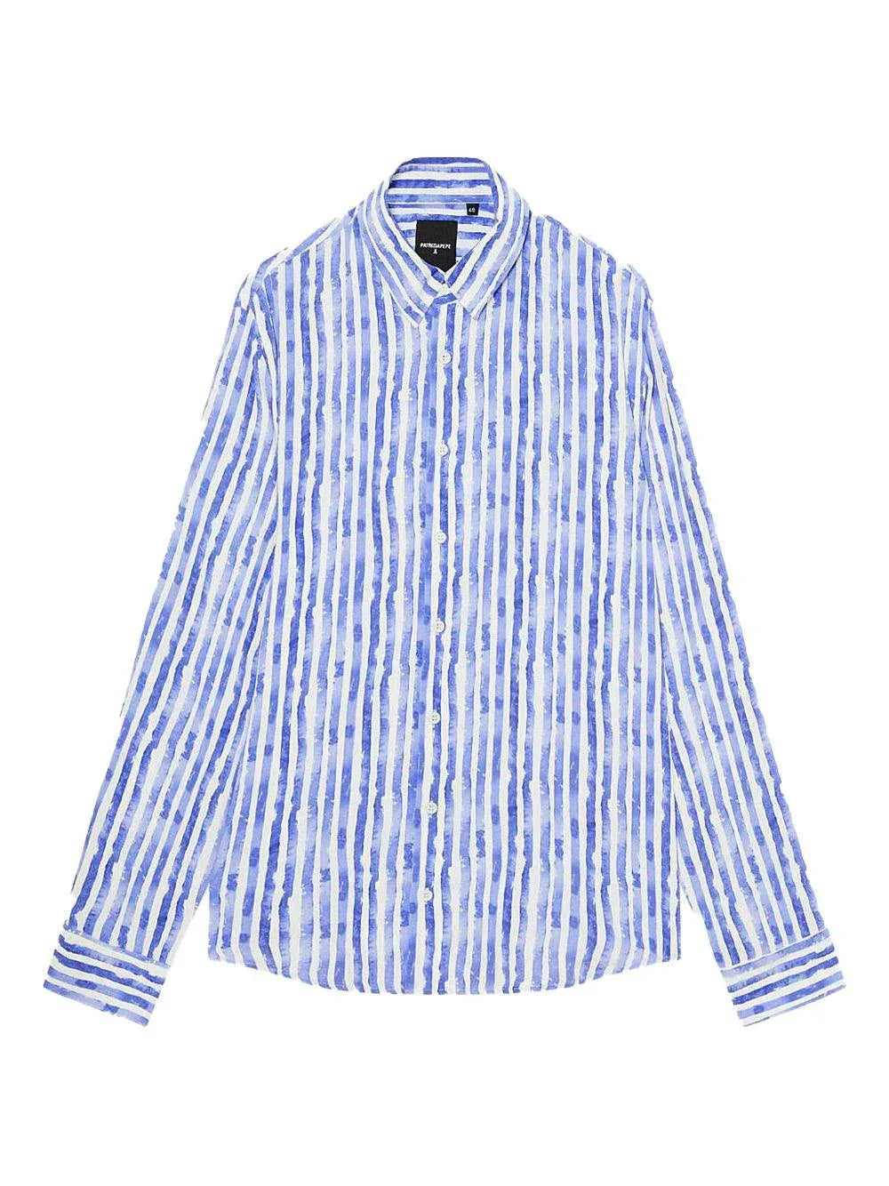 Camicia blu fantasia a righe - Preludio Moda