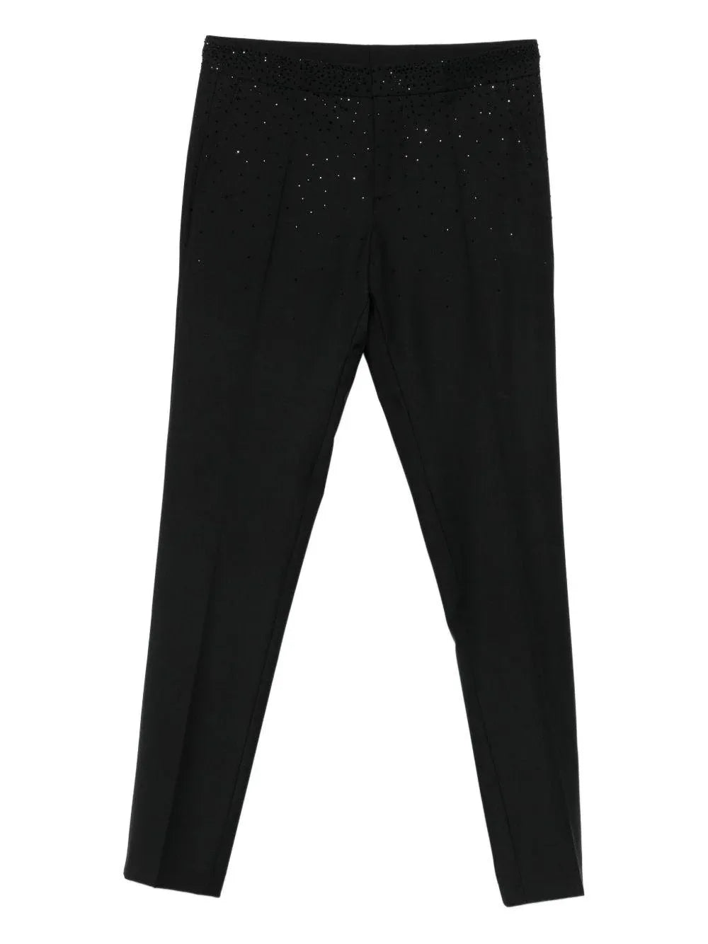 Pantaloni neri slim con strass - Preludio Moda