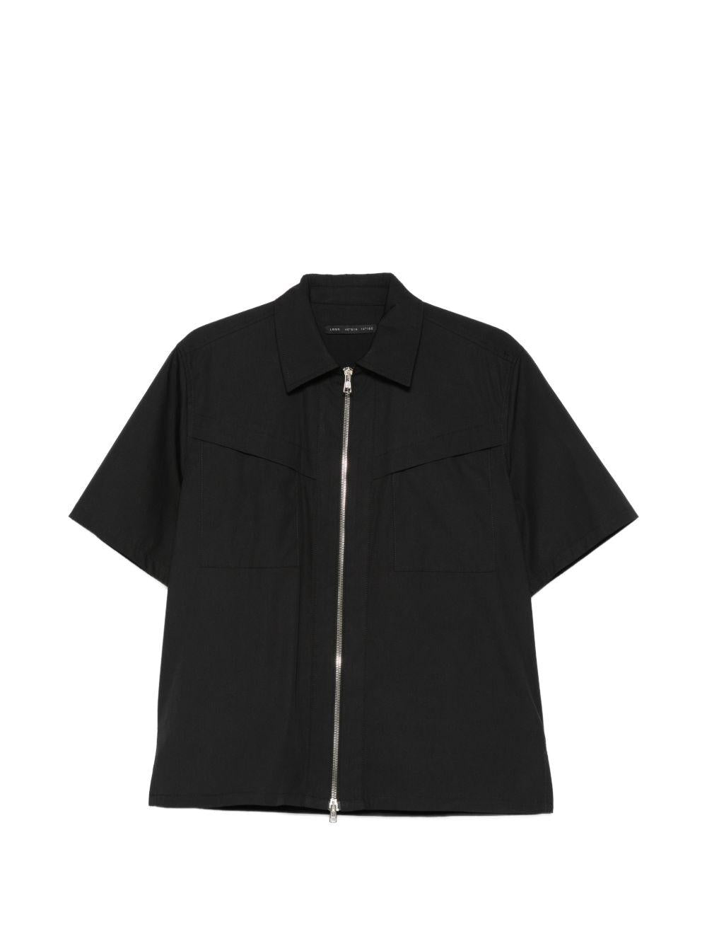 Camicia con zip centrale a maniche corte LH26012 D001 LOW BRAND