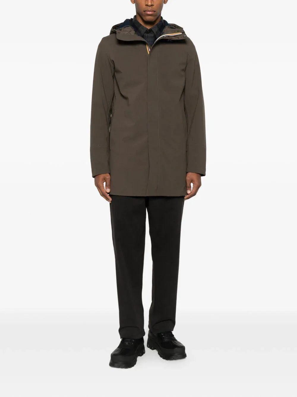 Giacca verde militare con cappucc - Preludio Moda