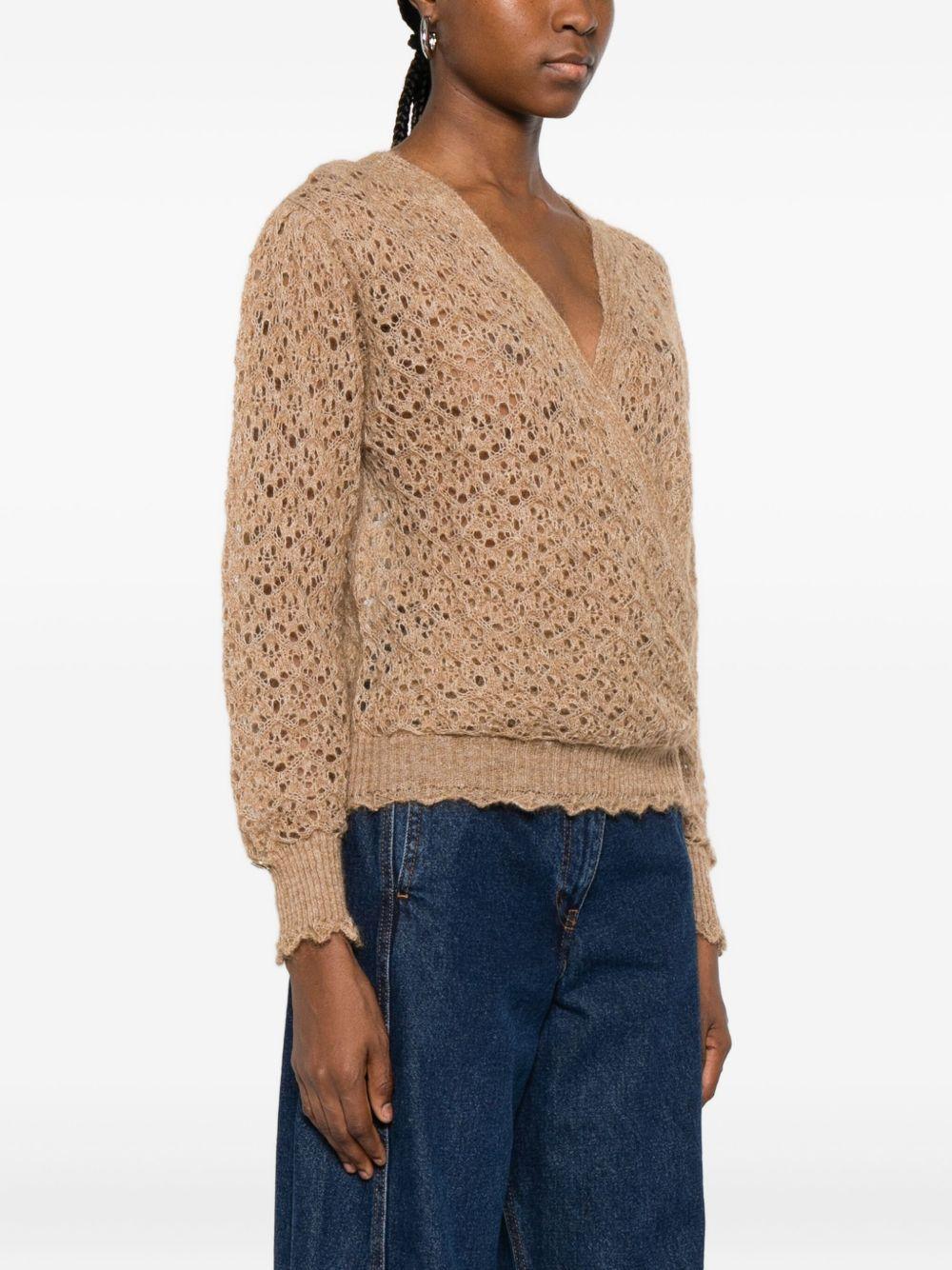 Maglione mezzanotte con scollo a V - Preludio Moda