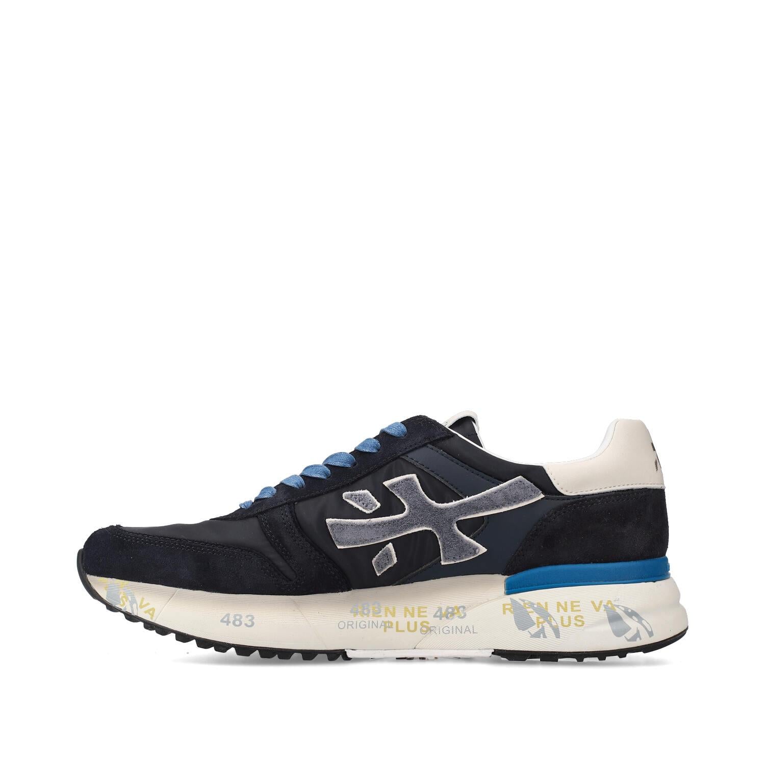 Sneakers Mick in Camoscio e Nylon Blu Scuro MICK 7716 PREMIATA