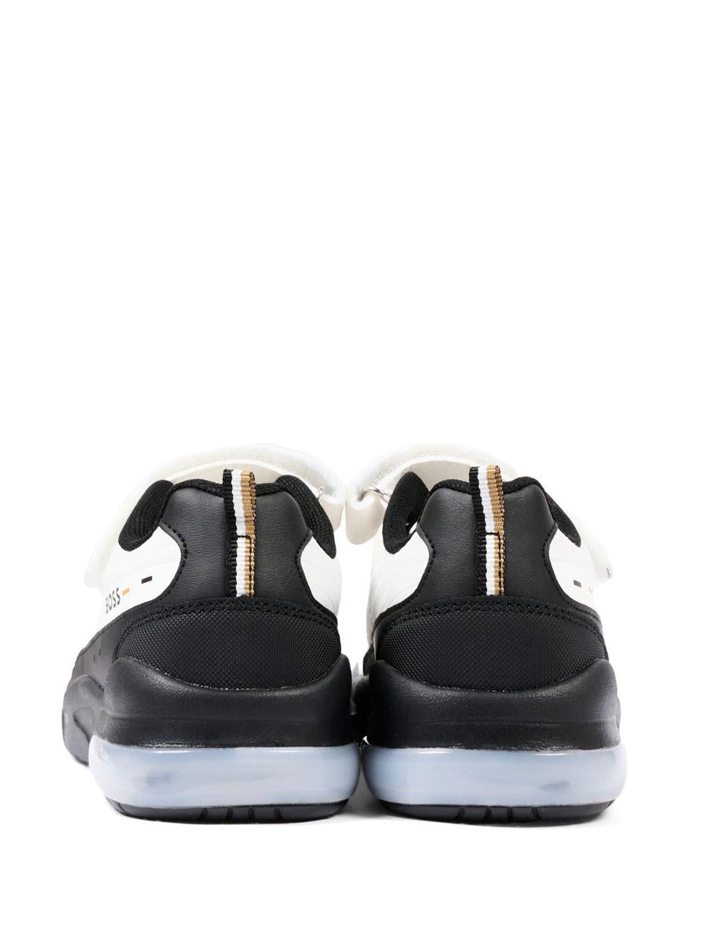 Sneakers in pelle con chiusura a strappo J52830 10P BOSS KIDSWEAR