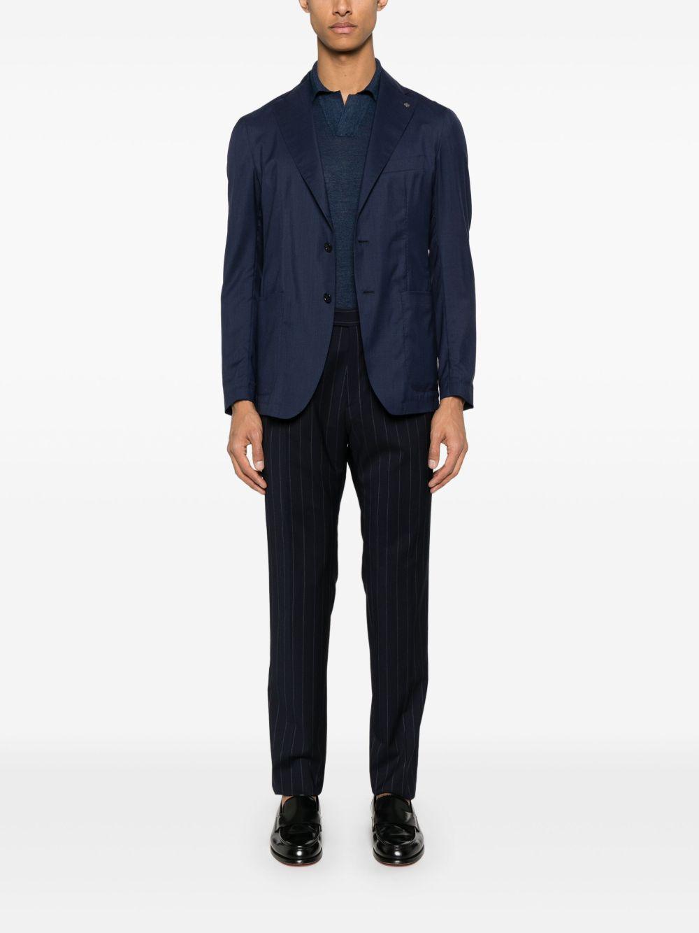 Polo Keith in maglia blu lino e cotone KEITHGSE2502 598 TAGLIATORE