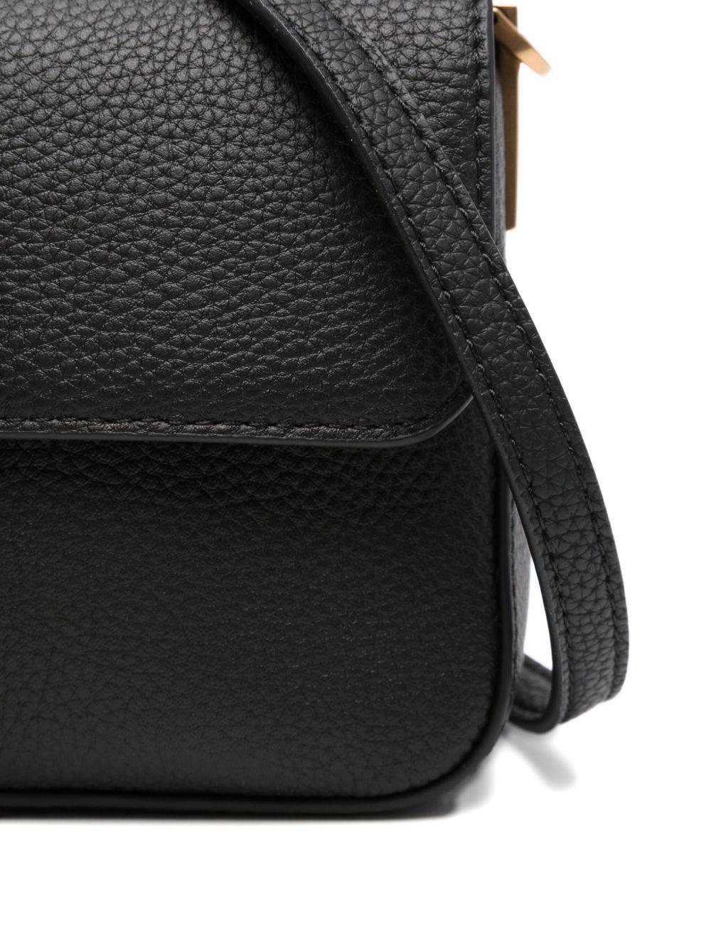 Borsa nera con borchie e chiusura Love Birds 104340A2OX Z99Q PINKO