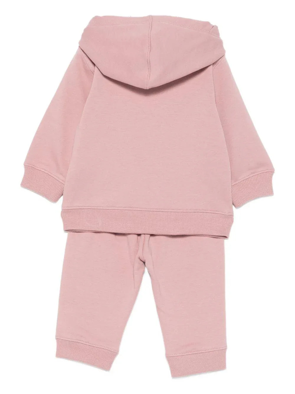 Tuta sportiva rosa con cappuccio e zip - Preludio Moda