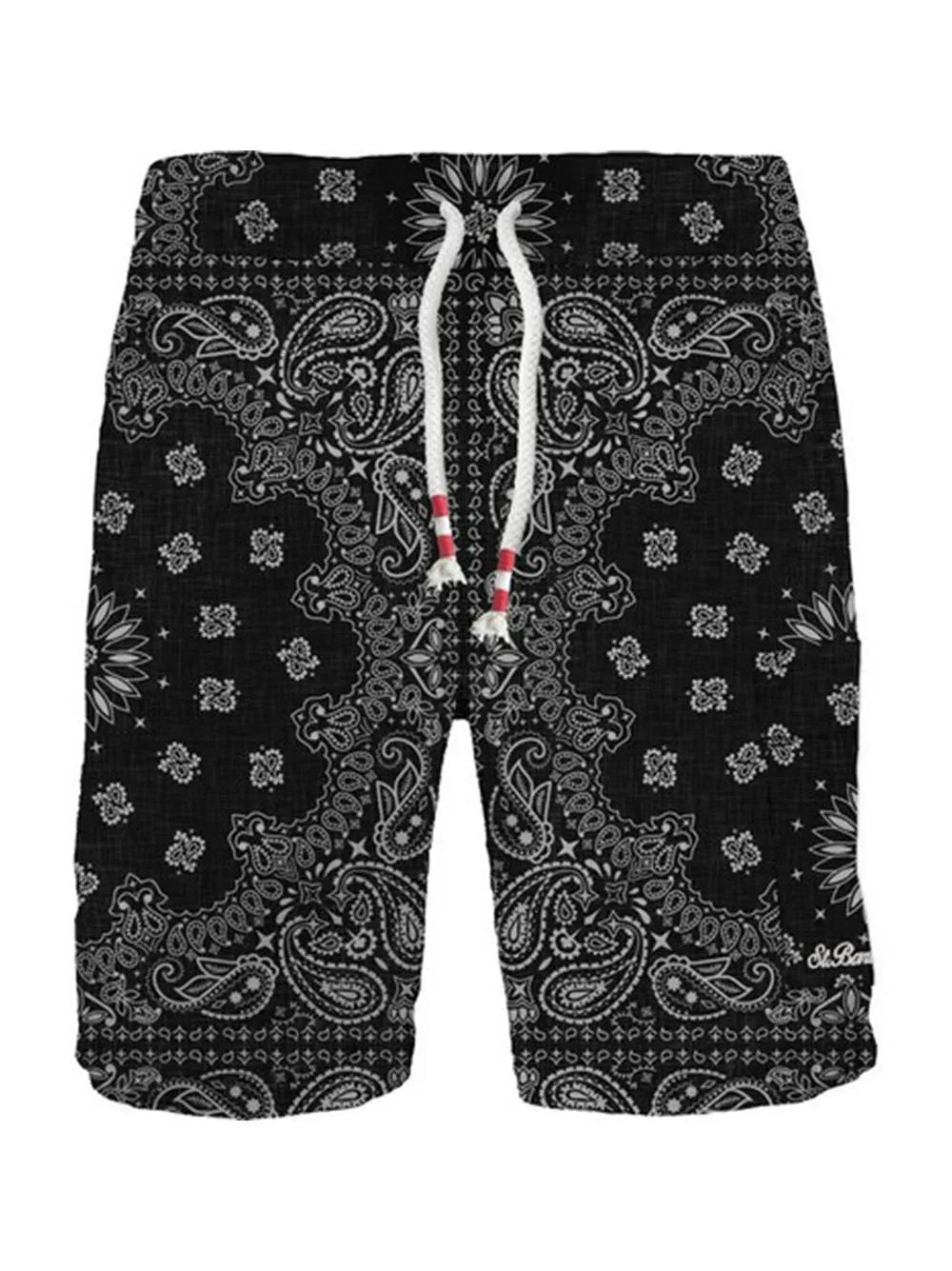 Bermuda Marsielle nero fantasia bandana - Preludio Moda