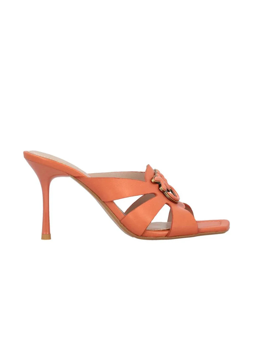 Sandalo lisa 04 arancione fard - Preludio Moda