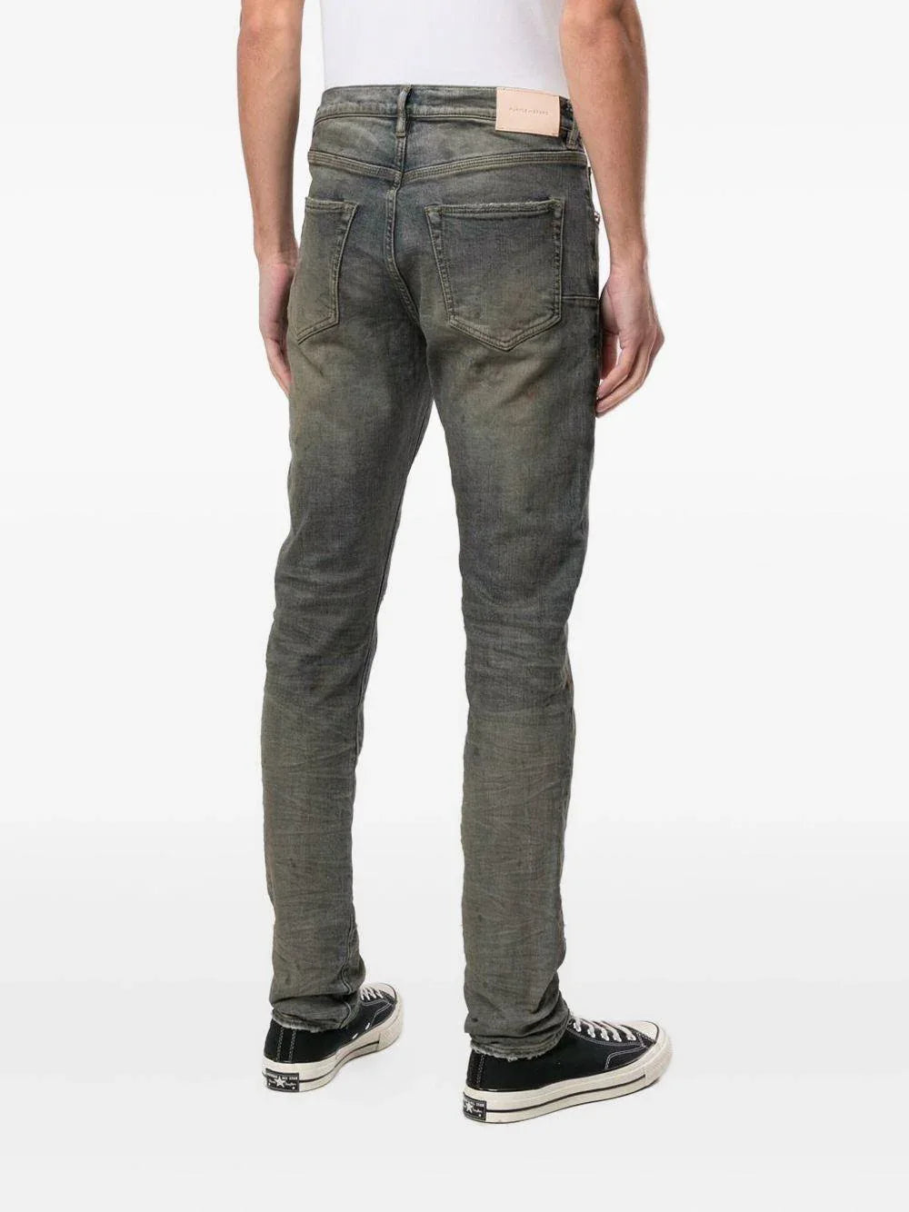 Jeans Skinny Effetto Délavé a Cinque Tasche - Preludio Moda