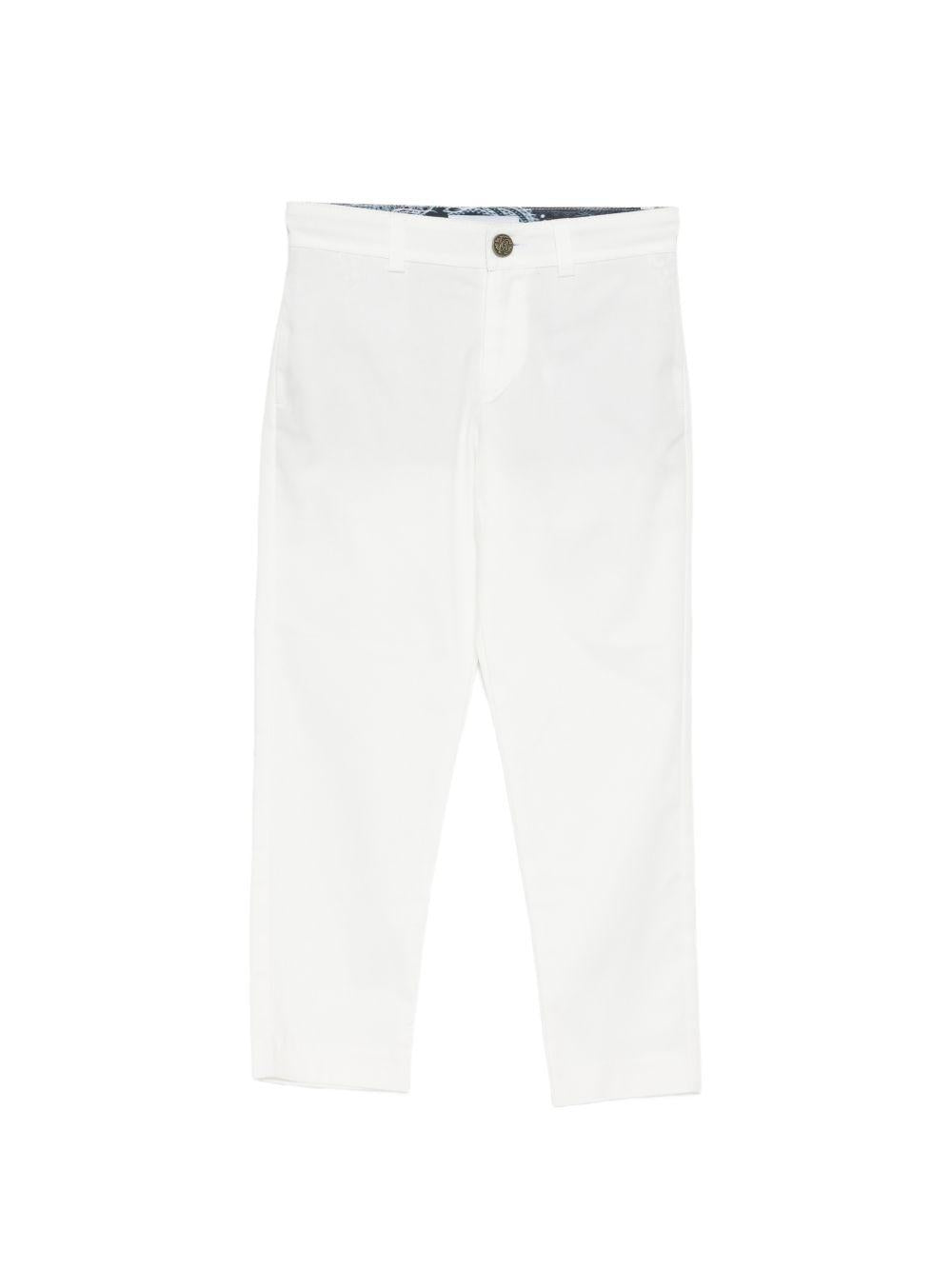 Pantaloni con risvolto CBP26002PA WHITE ROBERTO CAVALLI JUNIOR