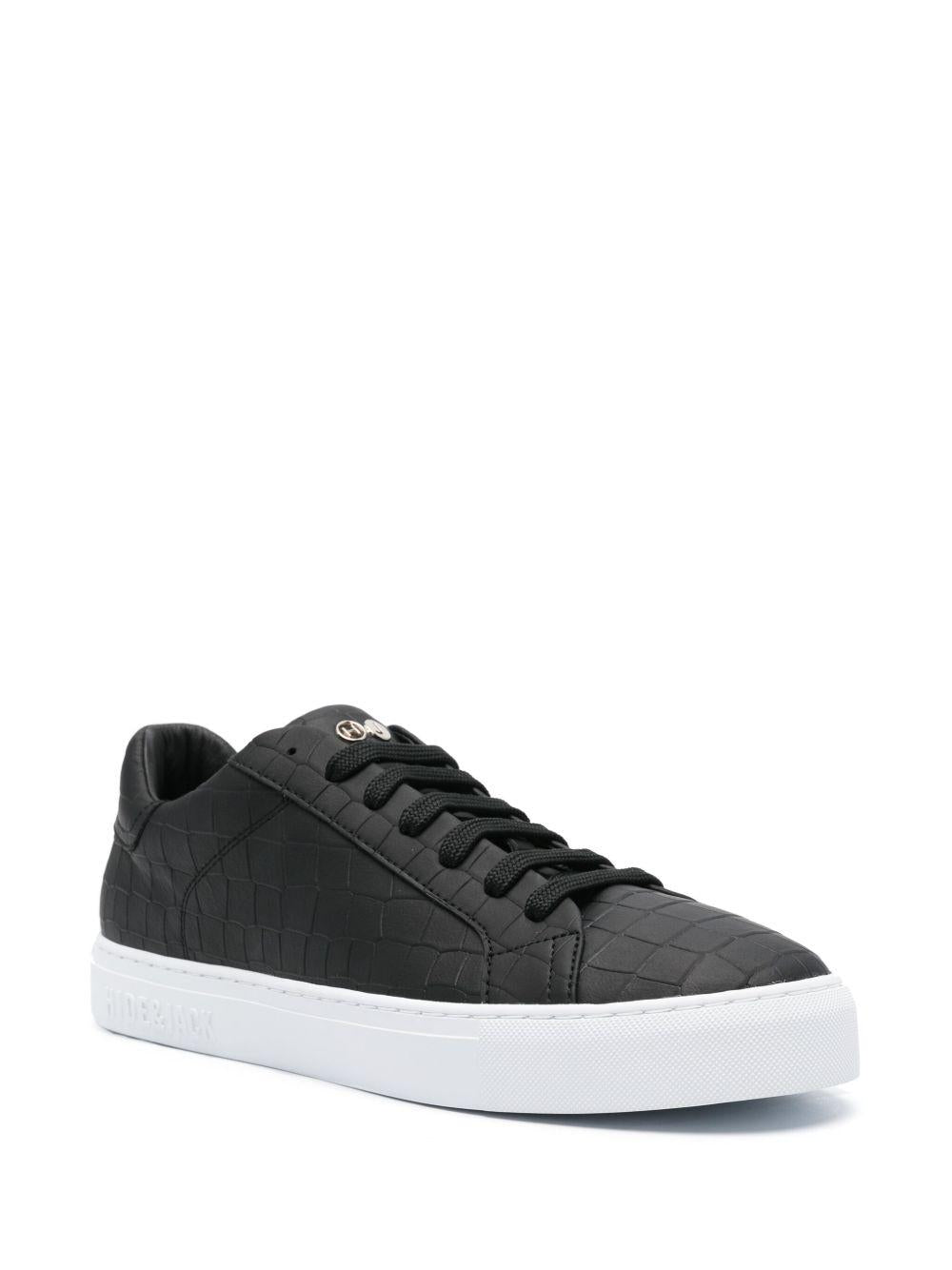 Sneakers Essencial croco nera